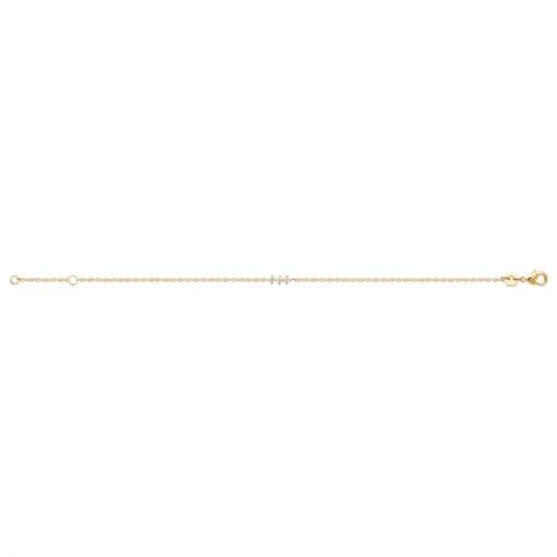 Bracelet femme oxyde de zirconium plaqué or Maison de la Bijouterie UW3W65ZV