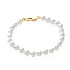 Bracelet femme perle plaqué or 750 - 45Z6ZZV