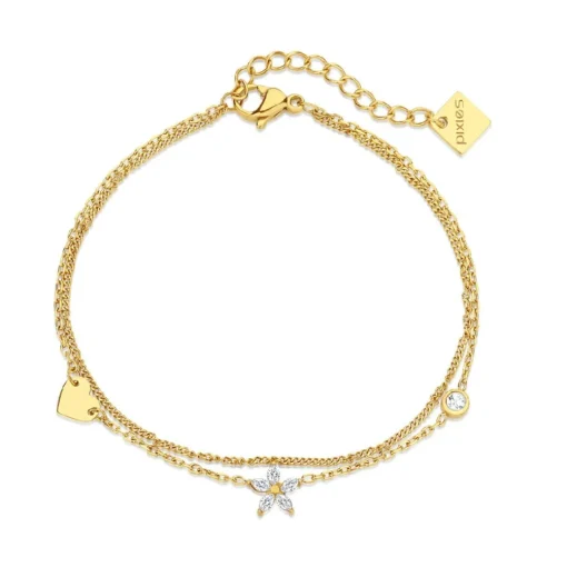 Bracelet Femme Pixies Bijoux Marguerite - PBM0057-1WHT Acier