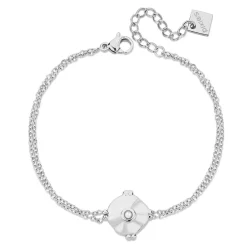 Bracelet Femme Pixies Bijoux - PBM0023-2PRL Acier Blanc