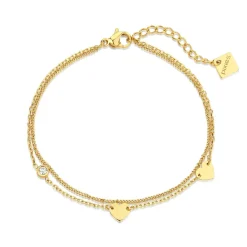 Bracelet Femme Pixies Bijoux Triple Coeur - PBM0058-1WHT Acier