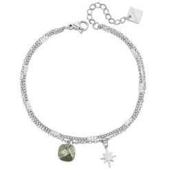 Bracelet Femme Pixies Bijoux - PBM0044-2PYR Acier Gris doré