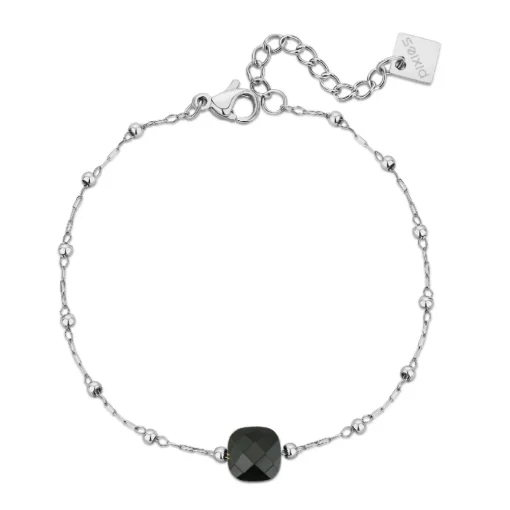 Bracelet Femme Pixies Bijoux - PBS0039-2BKO Acier Noir