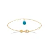 Bracelet femme plaqué or apatite Maison de la Bijouterie UW40Y0ZV