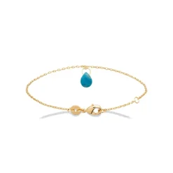 Bracelet femme plaqué or apatite Maison de la Bijouterie UW40Y0ZV