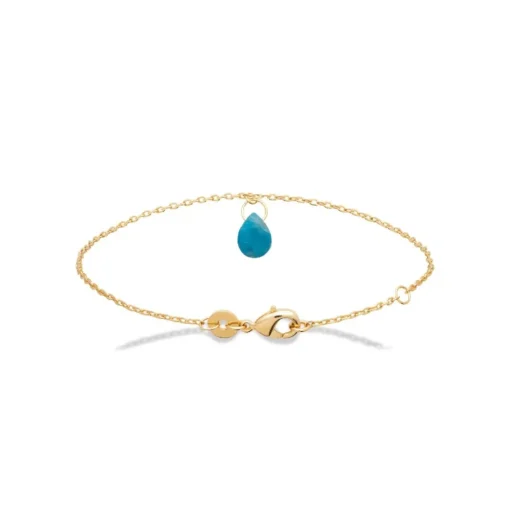 Bracelet femme plaqué or apatite Maison de la Bijouterie UW40Y0ZV