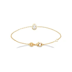 Bracelet femme plaqué or cœur oxyde de zirconium Maison de la Bijouterie UW3UU0ZV