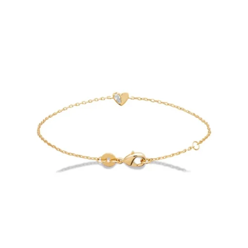Bracelet femme plaqué or cœur oxyde Maison de la Bijouterie UW3U5WZV
