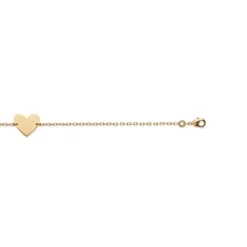 Bracelet femme plaqué or cœur Maison de la Bijouterie UYZ04YZV