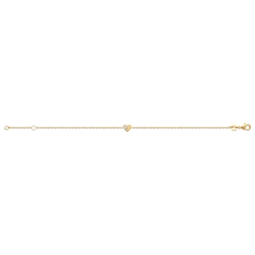 Bracelet femme plaqué or cœur oxyde Maison de la Bijouterie UW3U5WZV