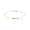 Bracelet femme plaqué or infinity serti clos Maison de la Bijouterie UW3UUWZV