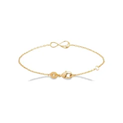 Bracelet femme plaqué or infinity serti clos Maison de la Bijouterie UW3UUWZV