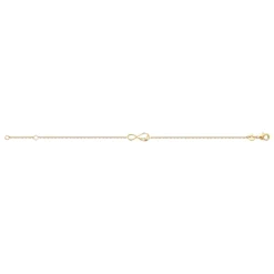 Bracelet femme plaqué or infinity serti clos Maison de la Bijouterie UW3UUWZV