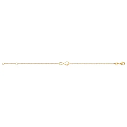 Bracelet femme plaqué or infinity serti clos Maison de la Bijouterie UW3UUWZV