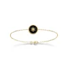 Bracelet femme plaqué or laque noir - UYZ6W3ZV