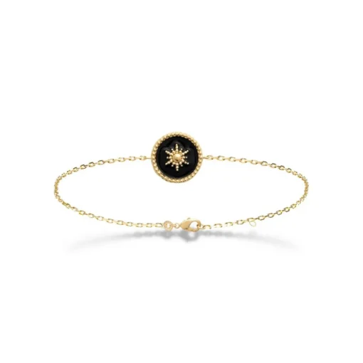 Bracelet femme plaqué or laque noir - UYZ6W3ZV