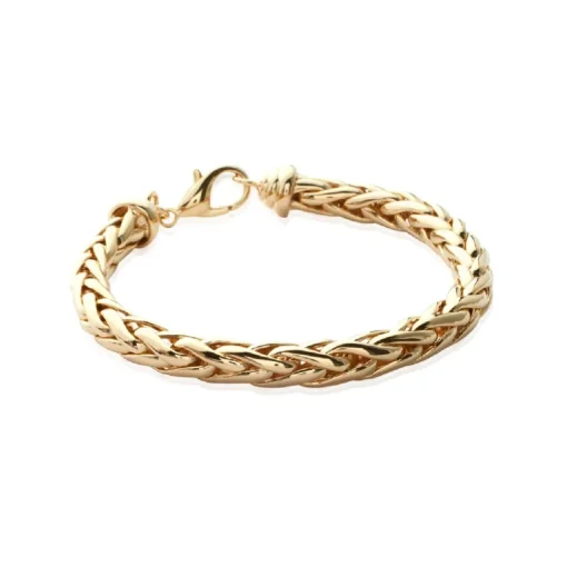 Bracelet femme plaqué or maille palmier Maison de la Bijouterie Y4V006ZU