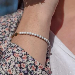 Bracelet Femme Sloya Serena en pierres Howlite