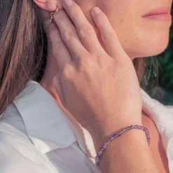 Bracelet Femme Sloya Serena en pierres Améthyste