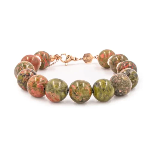 Bracelet Femme Sloya Kamelia Unakite