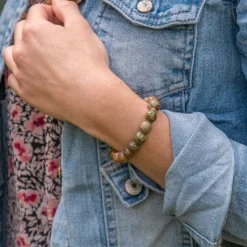 Bracelet Femme Sloya Kamelia Unakite