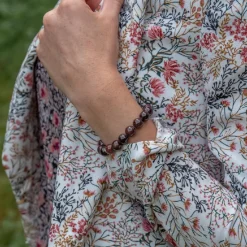 Bracelet Femme Sloya Kamelia Grenat