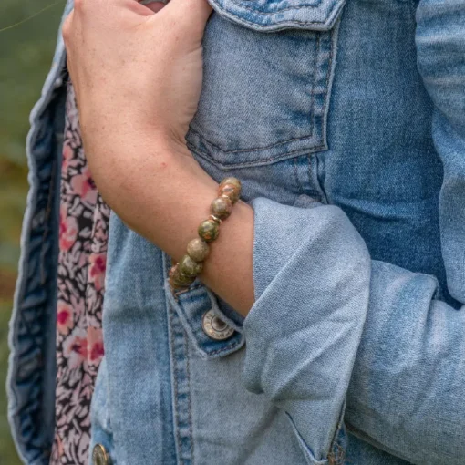 Bracelet Femme Sloya Kamelia Unakite