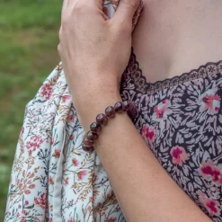 Bracelet Femme Sloya Kamelia Grenat