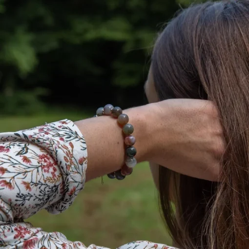 Bracelet Femme Sloya Kamelia Agate Indienne