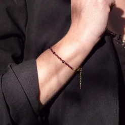 Bracelet Femme Sloya Paloma Grenat