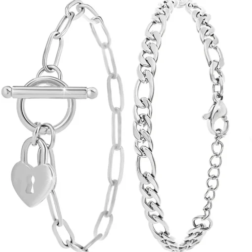 Bracelet Femme So Charm - B3227-ARGENT+B2384-ARGENT - Bracelet Mode Argenté