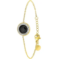 Bracelet Femme So Charm - B2125-NOIR - Bracelet Mode Doré