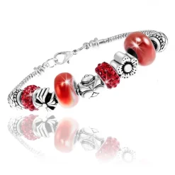 Bracelet Femme So Charm - B1144-ROUGE - Bracelet Perle Rouge