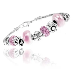 Bracelet Femme So Charm - B1144-ROSE - Bracelet Perle Rose