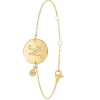 Bracelet Femme So Charm - BD2281-DORE-N-DIAMANT - Bracelet Initial Doré