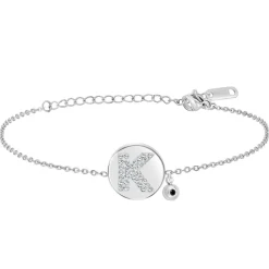 Bracelet Femme So Charm - BD2693-ARGENT-K-DIAMANT - Bracelet Argenté Lettre
