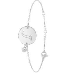 Bracelet Femme So Charm - BD2281-ARGENT-J-DIAMANT - Bracelet Initial Argenté