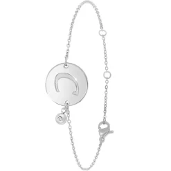 Bracelet Femme So Charm - BD2281-ARGENT-C-DIAMANT - Bracelet Initial Argenté
