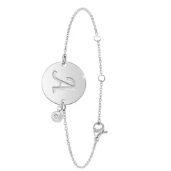 Bracelet Femme So Charm - BD2281-ARGENT-A-DIAMANT - Bracelet Initial Argenté