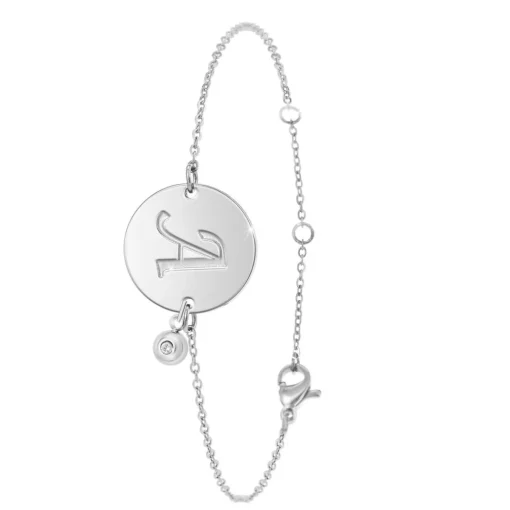 Bracelet Femme So Charm - BD2281-ARGENT-A-DIAMANT - Bracelet Initial Argenté