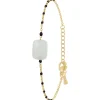 Bracelet Femme So Charm - B4275-DORE-QUARTZBLANC - Bracelet Mode Doré