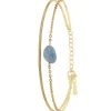 Bracelet Femme So Charm - B4272-DORE-SODALITE - Bracelet Mode Doré