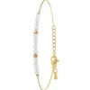 Bracelet Femme So Charm - B4264-QUARTZBLANC - Bracelet Mode Doré