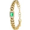 Bracelet Femme So Charm - B3216-DORE-VERT - Bracelet Mode Doré
