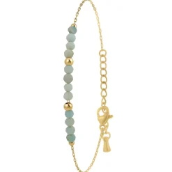 Bracelet Femme So Charm - B4264-AMAZONITE - Bracelet Mode Doré