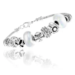 Bracelet Femme So Charm - B1144-BLANC - Bracelet Perle Blanc