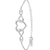 Bracelet Femme So Charm - B4191-ARGENT - Bracelet Coeur Argenté