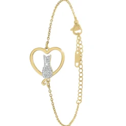 Bracelet Femme So Charm - B3361-DORE - Bracelet Chat Doré