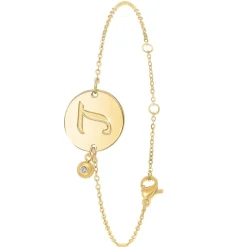 Bracelet Femme So Charm - BD2281-DORE-L-DIAMANT - Bracelet Initial Doré