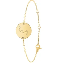 Bracelet Femme So Charm - BD2281-DORE-J-DIAMANT - Bracelet Initial Doré